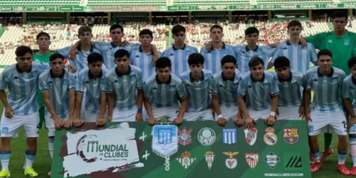 Racing venció al Real Madrid y jugará la posterior del Mundial de Clubes juvenil