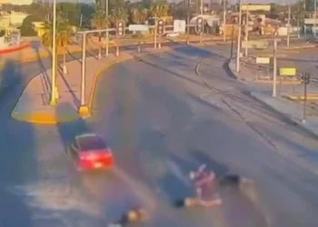 Circula en redes video del accidente del bombero fallecido