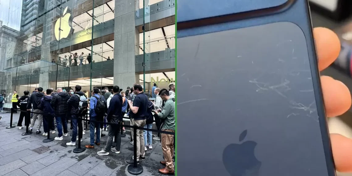 Compradores del iPhone 17 denuncian que el teléfono se guión de la nada