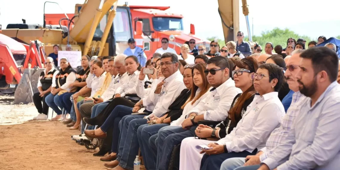 Colocan primera piedra de planta tratadora en Cuatro Ciénegas; concluirá en 2026