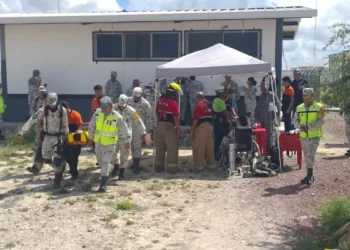 Realizan simulacro con hipótesis de incendio en comandancia de la municipal Nacional en Piedras Negras