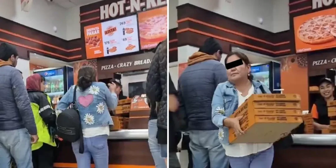 Ha nacido informe Lady: mujer gritoneó a empleada de pizzería “porque su pizza estaba fría”