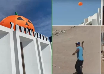 Una calabaza superhombre en Torreón salió “volando” y es lo más interesante que ha pasado en la pueblo en el último año