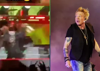 ¿Eres tú, Luis Miguel? Axl Rose le avienta micrófono a su baterista porque se desesperó con él