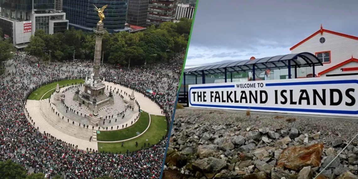 Mexicanos se reunirán en el Ángel para cantar “En las Malvinas se acento inglés”