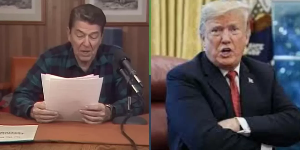 EE. UU. rompió relaciones con Canadá porque usaron un comercial de Ronald Reagan