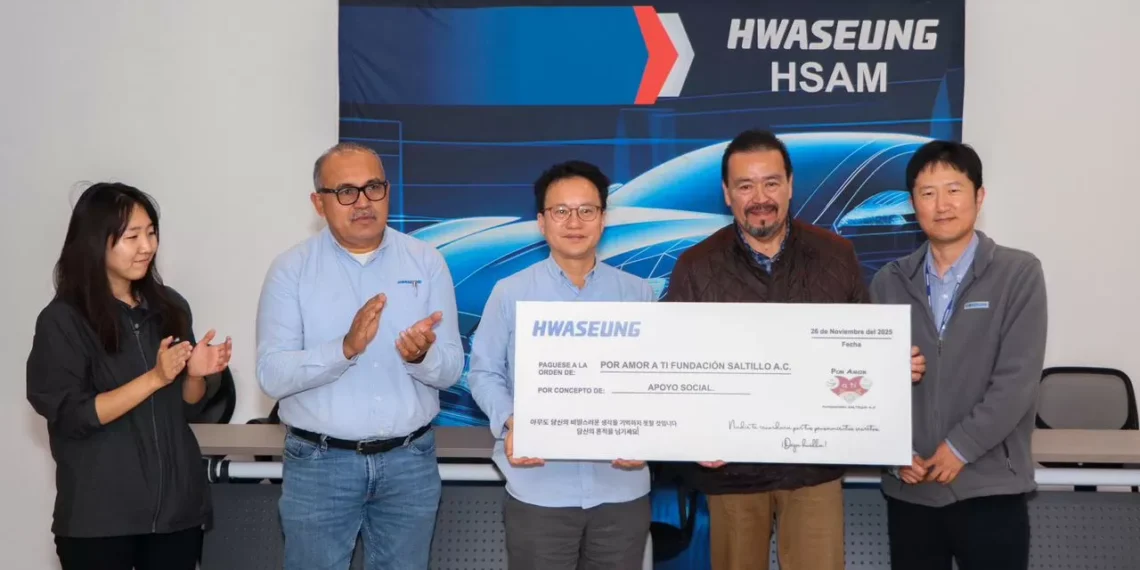 Hwaseung Automotive México dona a fundación que apoya a jóvenes con discapacidad