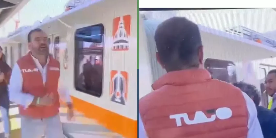 Alcalde iba según él a abrir un tramo de metro y se le terminó yendo el tren