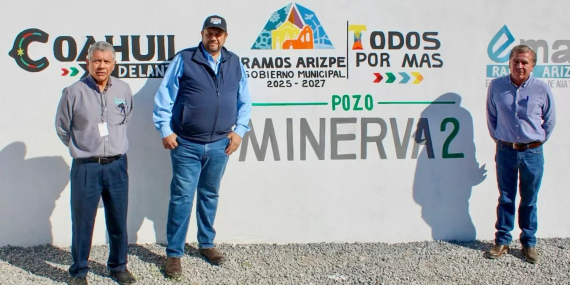 Inicia operaciones pozo Minerva 2 para reforzar el avituallamiento de agua en Ramos Arizpe