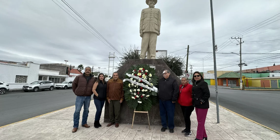 Conmemoran aniversario del natalicio de Carranza