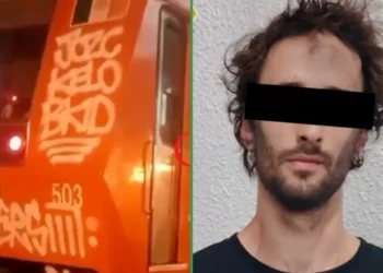 Hoy es el día inverso: detienen a gringo y francés por estar grafiteando el metropolitano de la CDMX