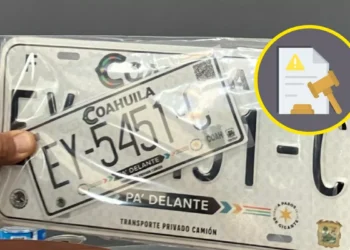¿De cuánto es la multa por alterar placas vehiculares en Coahuila?