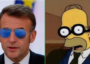 Mandatarios denuncian que Macron usó lentes para dormirse en la reunión de Davos