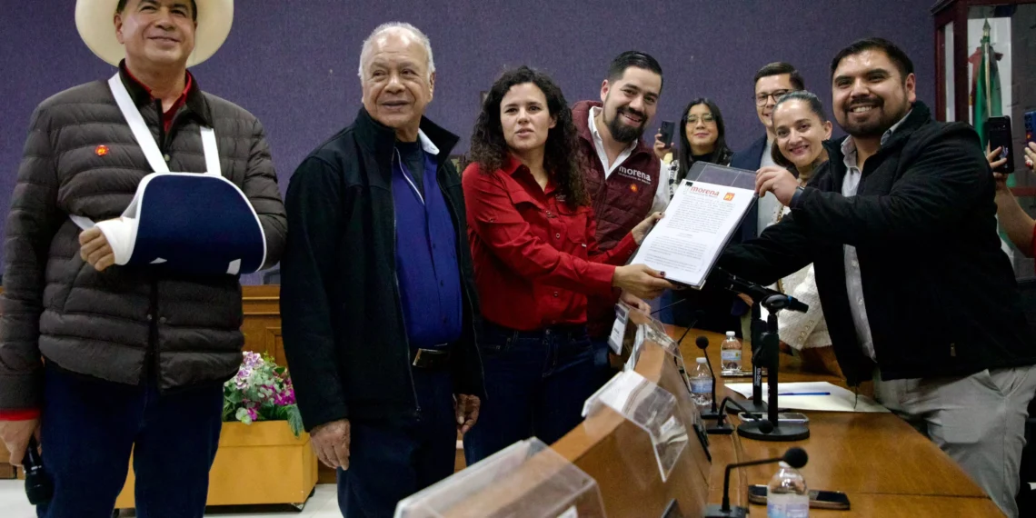 Lista la coalición Morena-PT, presentada al IEC