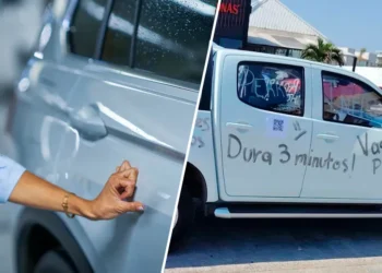 Le pintan su camioneta a vato fariseo y no sabemos qué está peor, si los rayones o lo que dicen