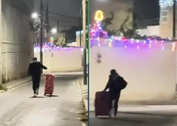 Vato sale en Año Nuevo a la tierra con maletas y se devuelve por los “cuetes”