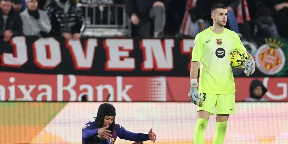 El Comité Técnico de Árbitros reconoce que el punto que derrotó al Barça en Girona debió anularse