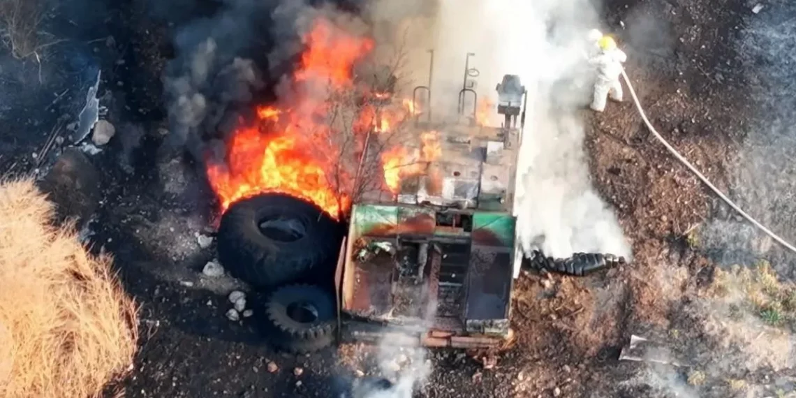 Se registra explosión de pipa en Ramos Arizpe