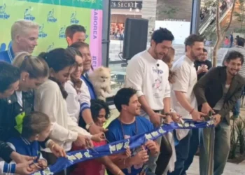 Juan Osorio, Nicola Porcella, Emilio Osorio y Daniel Elbittar inauguran bazar de FunPan en Cd Satélite