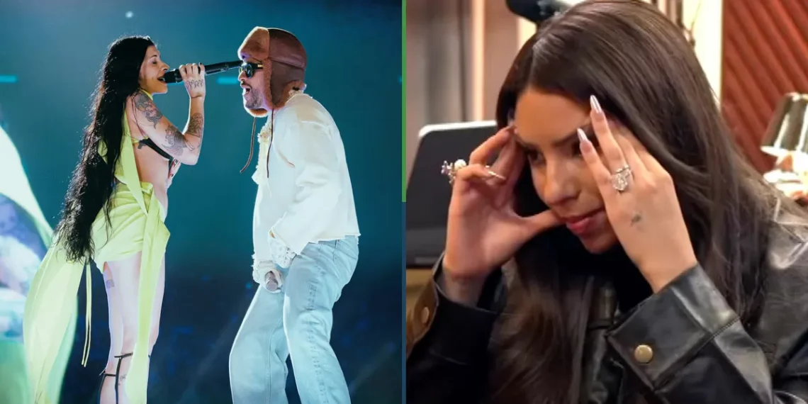 Cazzu invitó a Bad Bunny a su concierto y Ángela Aguilar luego le dio “unfollow” al Conejo